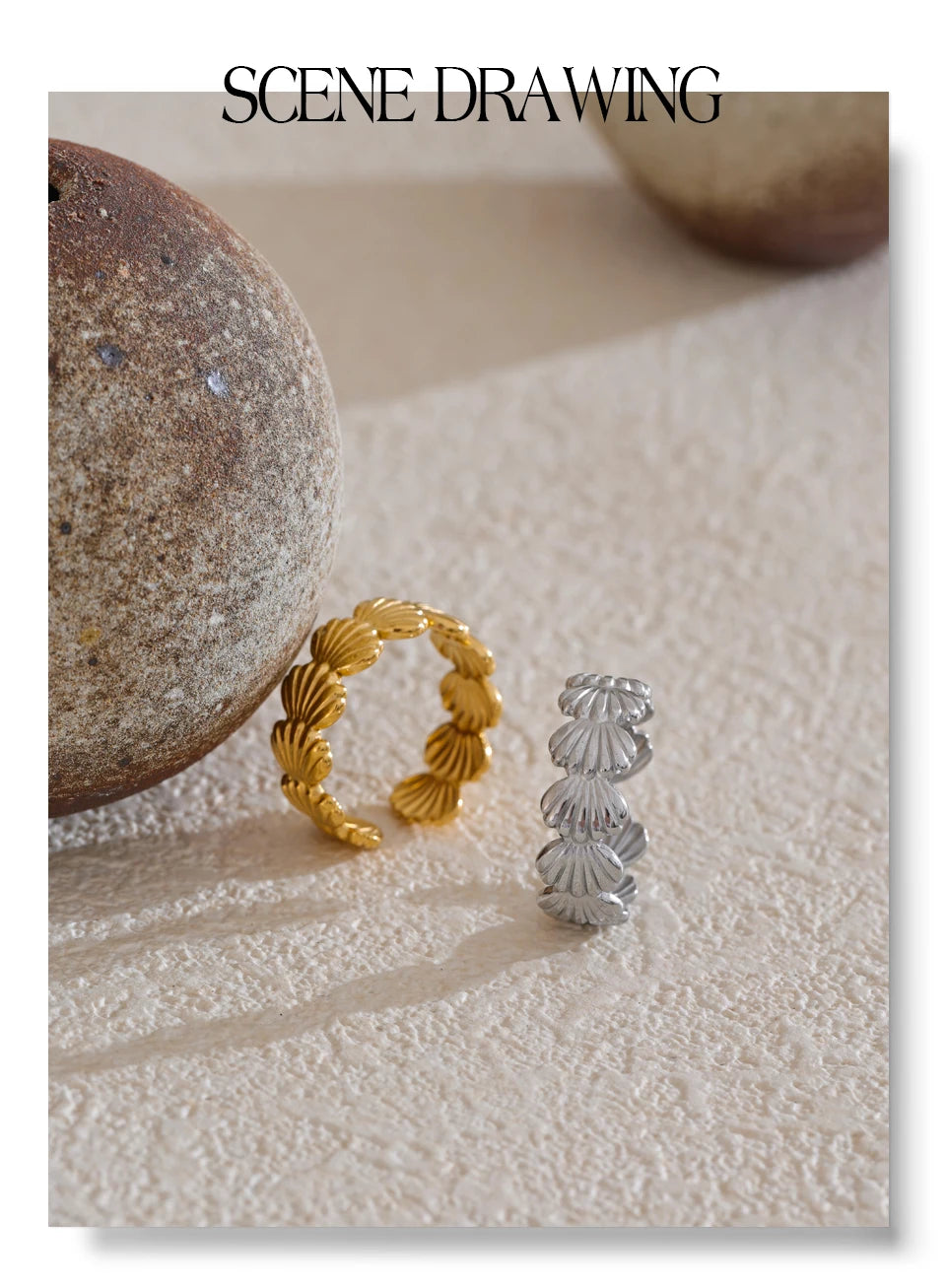Golden Shell Ring