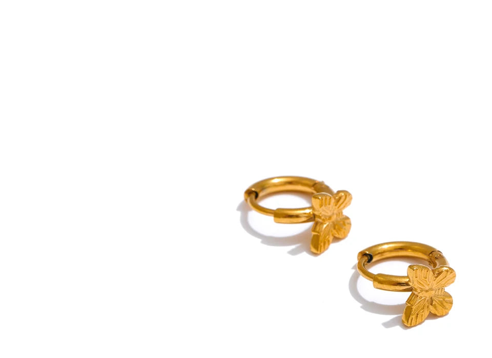 Butterfly Hoop Earrings