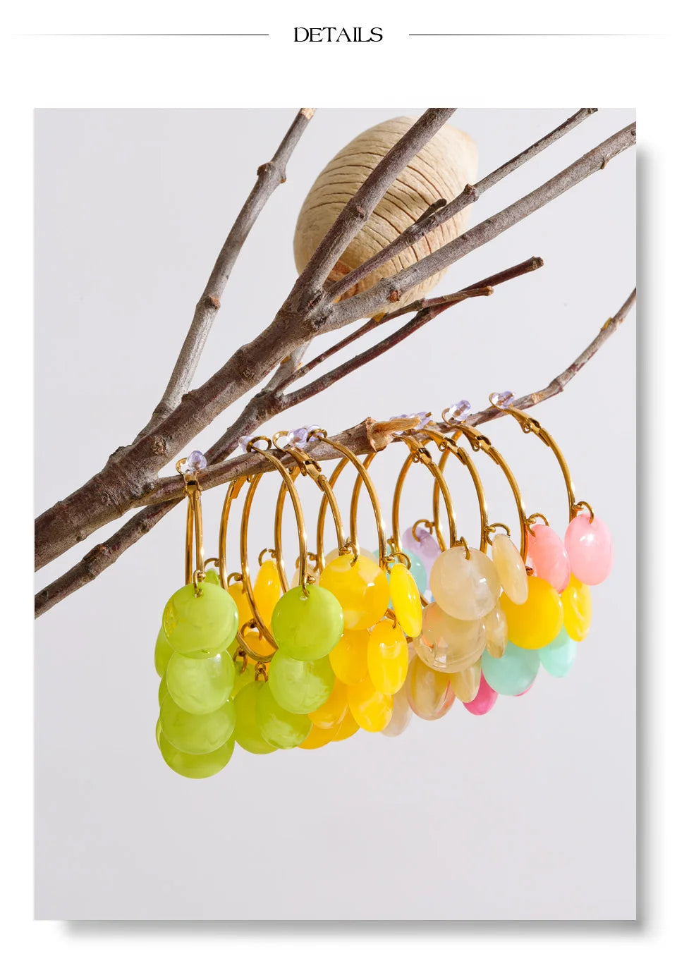 Confetti Hoop Earrings