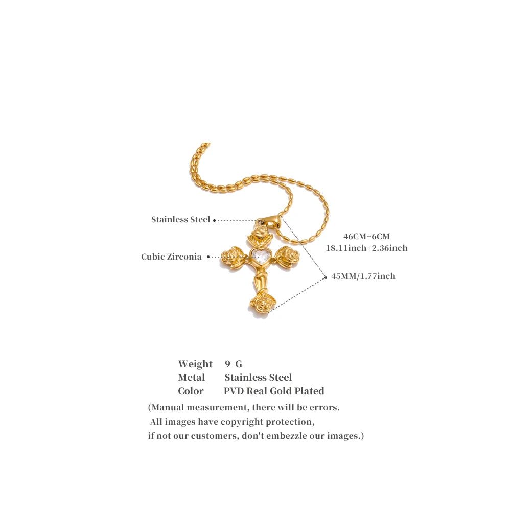 Royal Sacred Cross Necklace