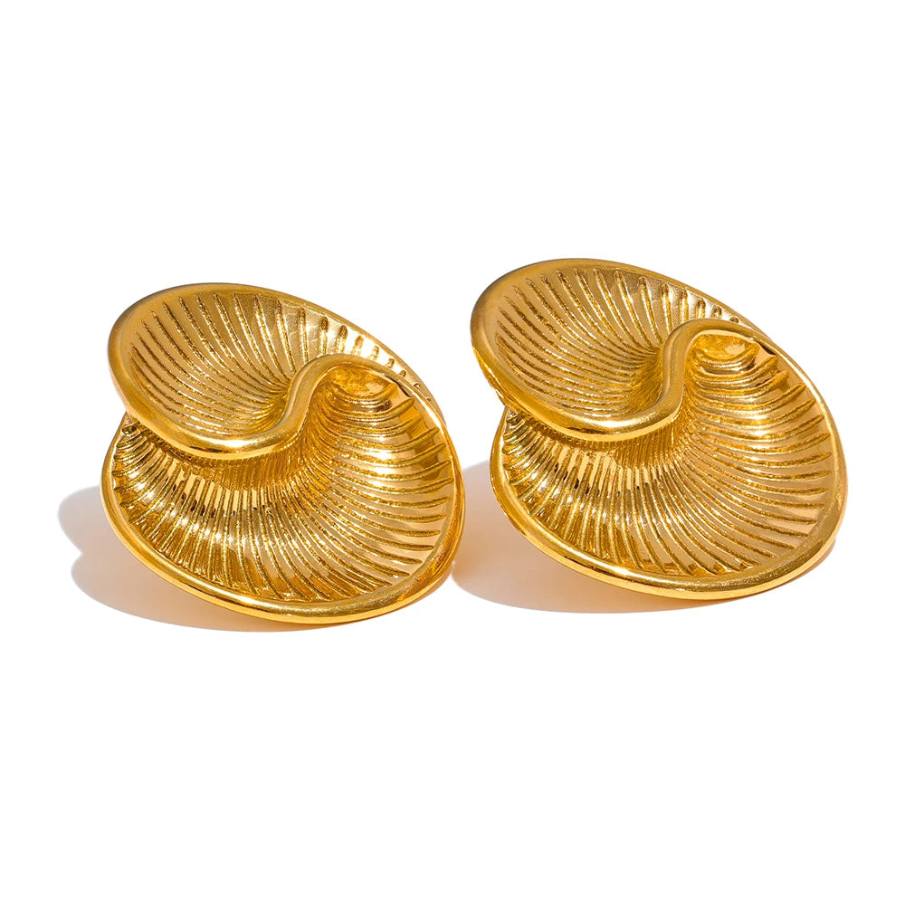 Shell-Inspired Spiral Studs