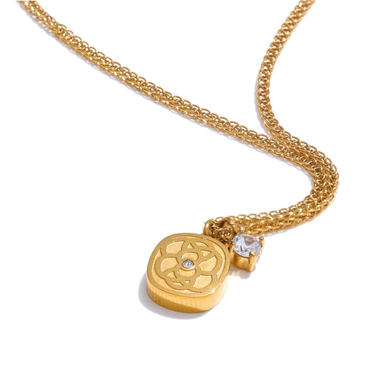 Round Medallion Necklace