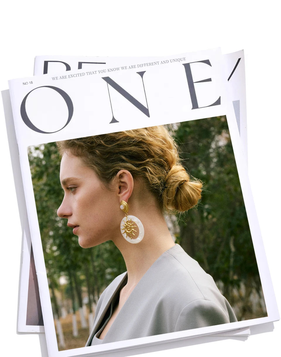 Sun & Pearl Earrings