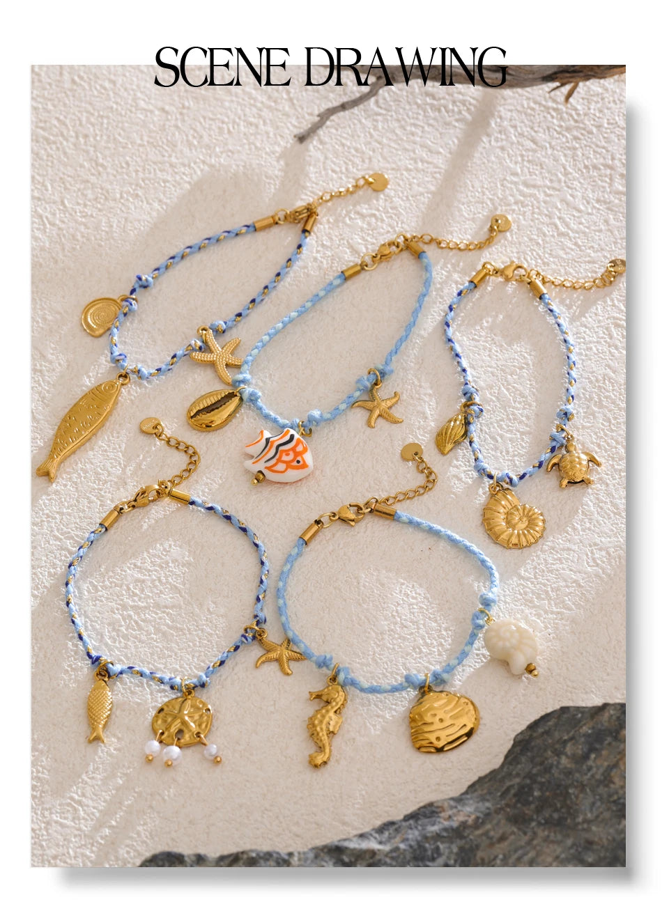 Celestial Charm Bracelet Set