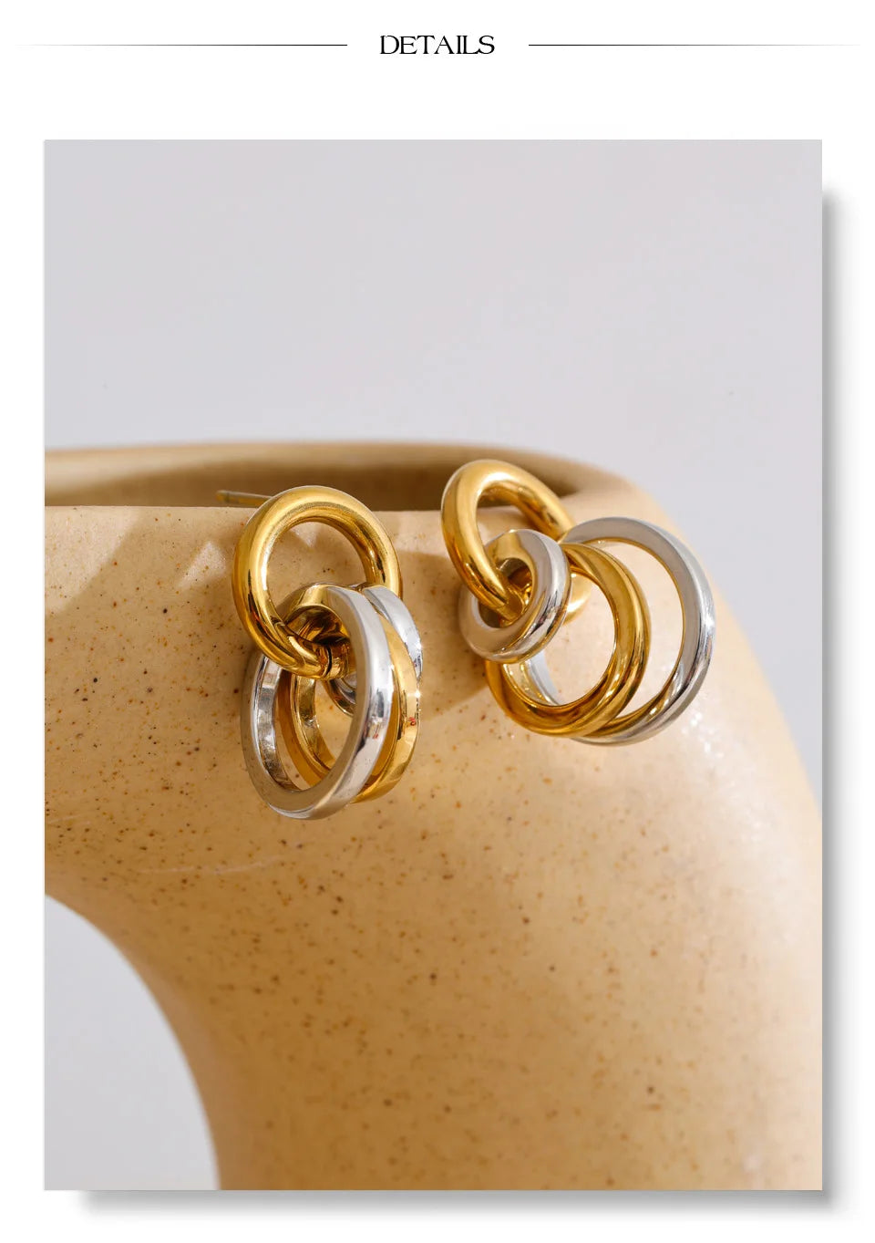 Interlocking Circle Earrings