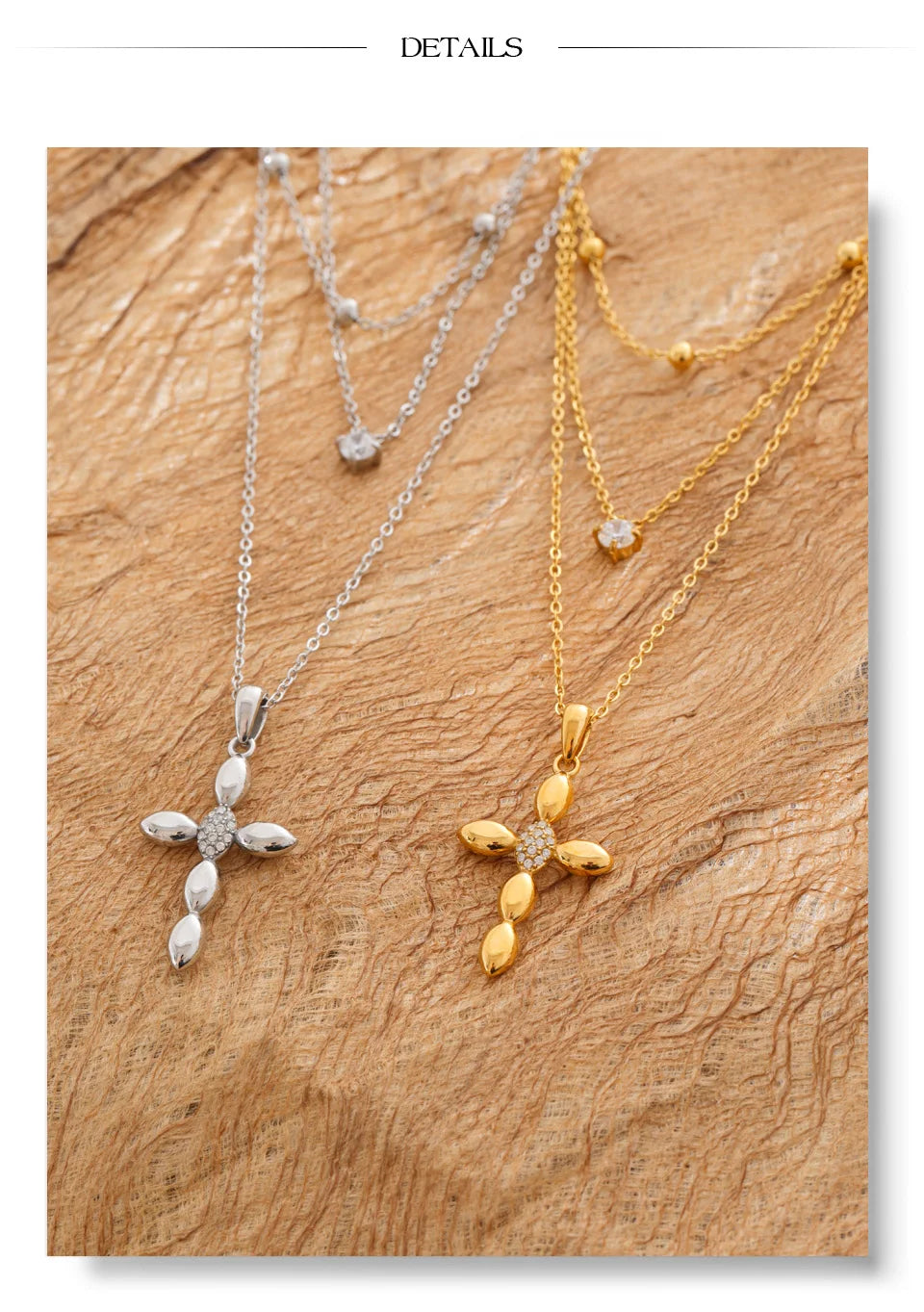 Layered Cross Necklace