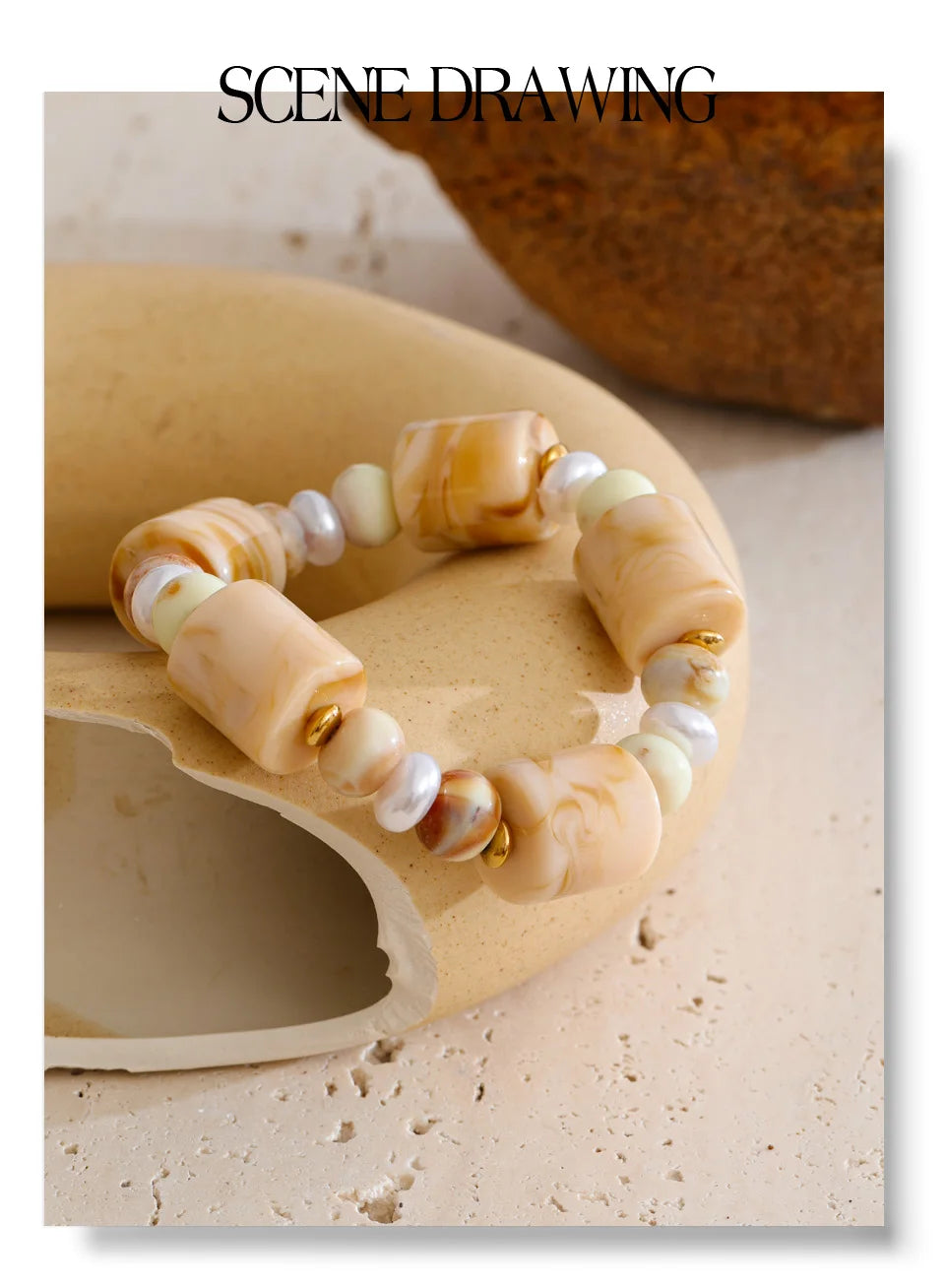 Coastal Pearl & Shell Bracelet