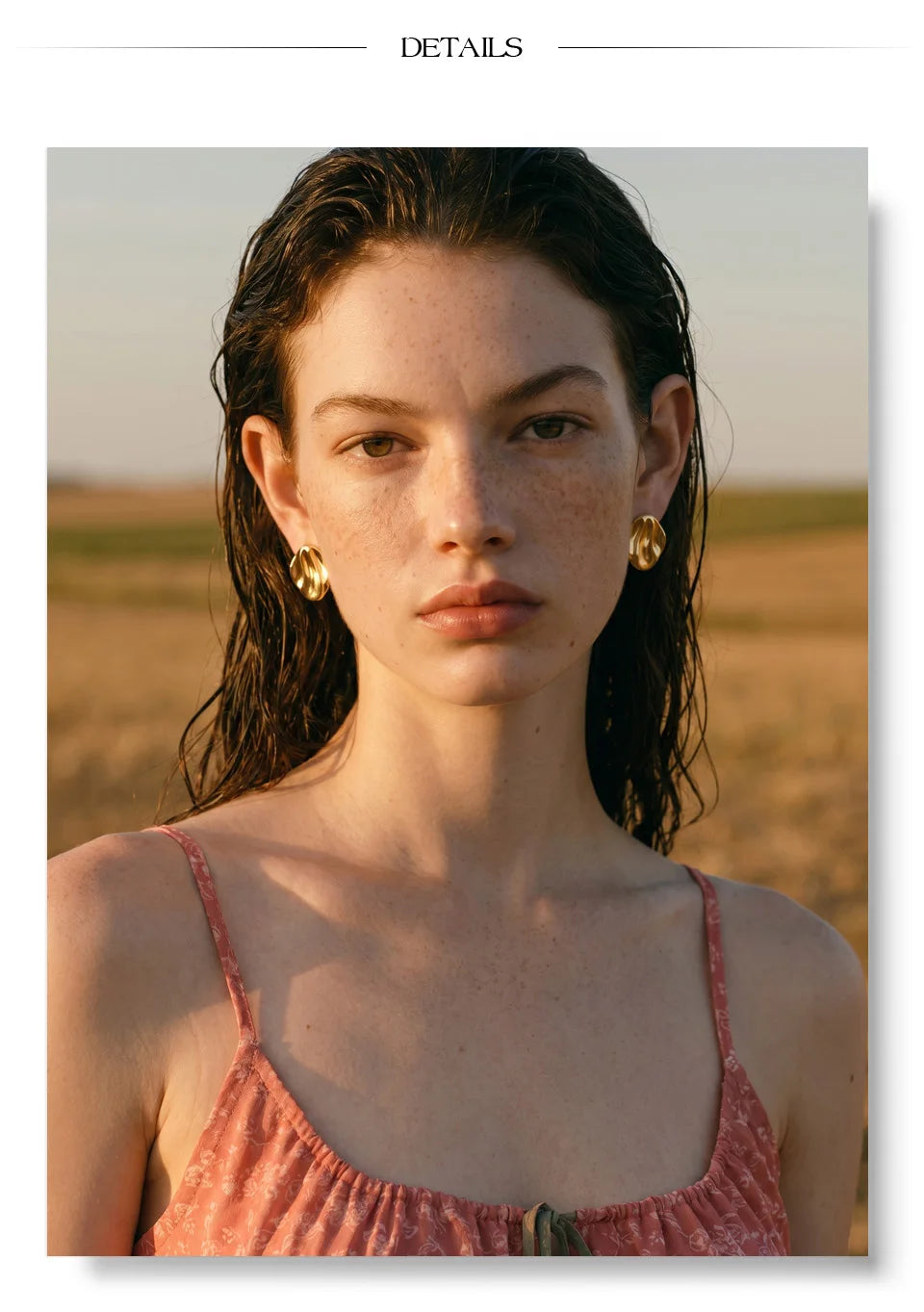 Sculpted Gold Earrings