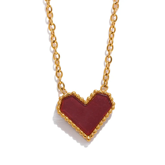 Red Heart Pendant Necklace