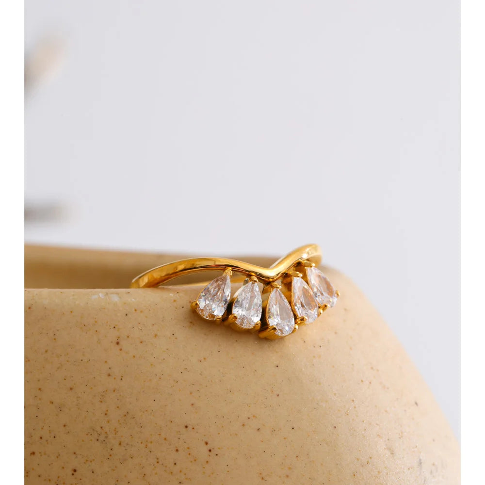 Crown Crystal Ring